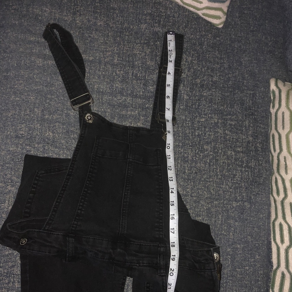 Dollhouse Black Denim Overalls - Picture 8 of 9